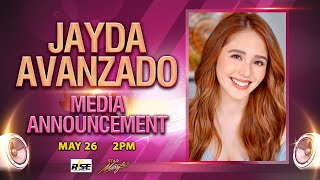 LIVE Media Announcement  Jayda Avanzado  Rise Artists Studio Star Magic [upl. by Sacci70]