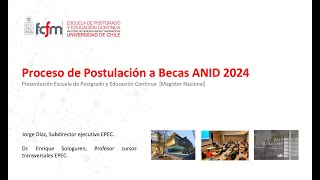 2do Taller Postulación Beca Magíster ANID 2024 [upl. by Forsta]