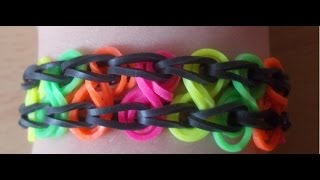 Loom Bands Anleitung deutsch  Schleifen Armband  Rubber Bandz Bracelet Tutorial [upl. by Kean]