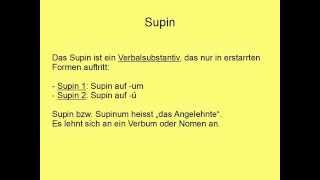 Sprachen Latein  Supinum [upl. by Raff]