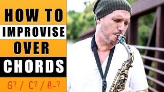 HOW TO IMPROVISE OVER CHORDS [upl. by Mat359]