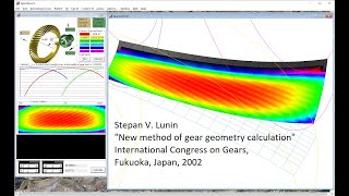 3d TCA program for 3d Gleason and Klingelnberg tooth geometry generated by spiralbevel Excel [upl. by Annairdua]