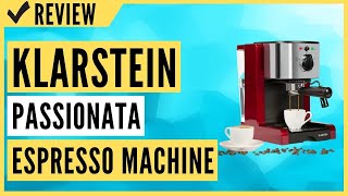 KLARSTEIN Passionata 15 Rossa Espresso Machine Review [upl. by Orual421]