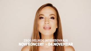 Najava za novi koncert Sava centar 4 novembar [upl. by Onirefes]