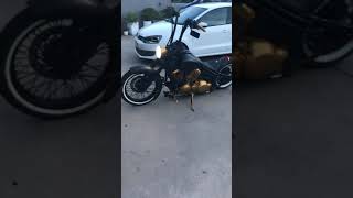 v star 650 custom  all mods  sound exhaust idiling [upl. by Adli]