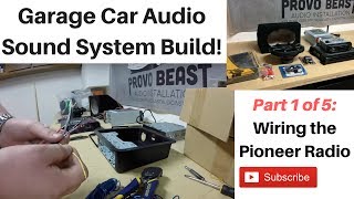 Building a Garage Audio System Part 1 Wiring the Radio [upl. by Elle]