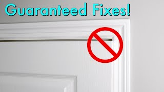 How To Fix a Sagging Door thats Rubbing or Wont Close [upl. by Aksoyn]