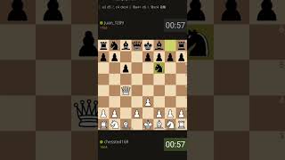 9 move checkmatevant kruijs opening damianosbishopchessted [upl. by Yeclehc363]