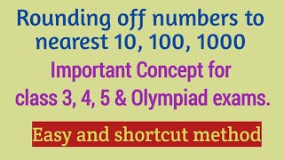 Rounding off numbers to nearest 10100 1000 in just 2 easy steps Simplest Method [upl. by Etnuad]