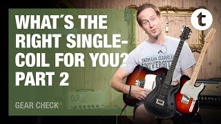 Comparing 7 Types of Single Coil Pickups  Part 2 Tele P90s Active Single Coils  Thomann [upl. by Naillimxam]