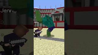 ¿Podrán 20 JENNYS derrotar a un ZOMBIE MUTANTE en MINECRAFT shorts [upl. by Kazue]