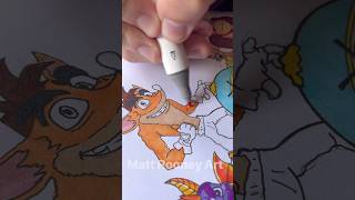 Drawing Crash Bandicoot part 34 art [upl. by Renard]