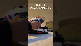 HJC I70 Pinlock installation hjchelmets motorcyclelife motorcyclehelmets pinlock [upl. by Annadiana]