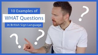 10 Examples of quotWhatquot Questions in BSL [upl. by Aneema]