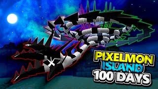 We Survived 100 Days On An Island In Pixelmon [upl. by Lehacim]