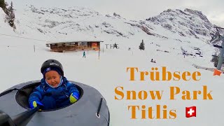 Trübsee Snow Park in Titlis  Switzerland 🇨🇭 [upl. by Harmony773]