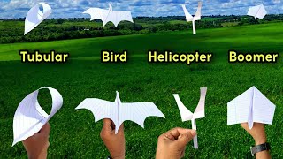 best 4 flying bird helicopter 4 new helicopter toy best paper flying plane notebook plane [upl. by Gerdeen]