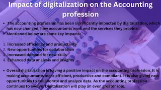 Digitalisation of Accounting  Financial Accounting Assignment  Y1S1 2023 [upl. by Ynavoj]