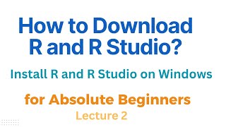 Installing R and RStudio on Window StepbyStep Guide for Beginners R learning for biologist [upl. by Dyan618]