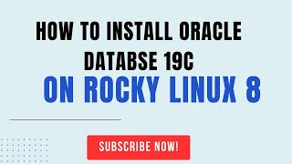 Oracle Database 19c Installation On Rocky Linux 8 Server [upl. by Harhay]