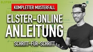 VORLAGE Elster Online Steuererklärung selber machen  Mein Elster Steuererklärung ausfüllen [upl. by Clava]