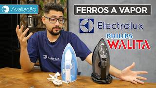 Comparativo de FERROS A VAPOR Electrolux vs Philips Walita  Harpyja [upl. by Narret207]