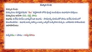 పడ్వాది సంధి  సూత్రము  ఉదాహరణలు Examples of Padwadi sandhi [upl. by Niajneb]