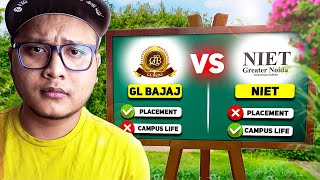 GL Bajaj College vs NIET college🤔Which is BETTER option✅ [upl. by Wakerly]