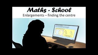 How to find the centre of enlargement A GCSE Maths revision lesson MathsSchool [upl. by Nomra735]