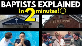 Baptists Explained in 2 Minutes [upl. by Peirce]