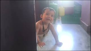 baby crawling  baby cute moment  baby cute Reaction  cutebaby cutereaction [upl. by Molton]