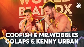 CODFISH amp MRWOBBLES VS COLAPS amp KENNY URBAN  WBC TAG TEAM BATTLE  Semi Final [upl. by Zurkow]