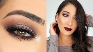 TAUPE SMOKEY EYE MAKEUP TUTORIAL [upl. by Anelem856]