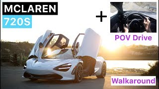 McLaren 720S WALKAROUND  POV Drive [upl. by Ilocin]