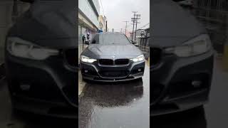 BMW 340i F30 B58 WITH MICKEY THOMPSONS WELD WHEELS WHILE IT RAINS FULL DRAG PACK Stage 2 e50 [upl. by Yardna]