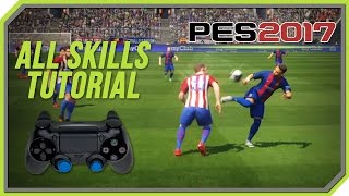 PES 2017 All Tricks and Skills Tutorial PS4 PS3 [upl. by Yam]