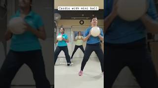 Cardio with miniballfitnessstudiopune [upl. by Anavahs]