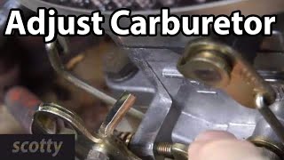 How To Adjust A Carburetor On Your Car [upl. by Dail]