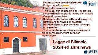 Webinar Legge di Bilancio 2024 ed altre news  Studio Donati [upl. by Suzanna]