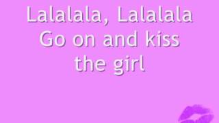 Kiss the girl  Ashley Tisdale with lyrics [upl. by Nogam]