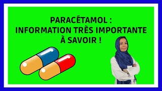 PARACETAMOL  Danger dun Surdosage en 1 min [upl. by Swope]