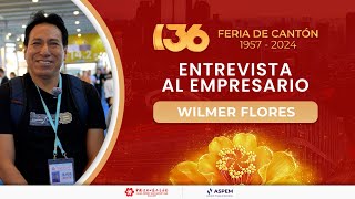 Entrevista en la Feria de Cantón a WILMER FLORES [upl. by Yrdnal]