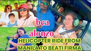 WOW TO THE HIGHEST LEVELBEA ALONZO Nag HELICOPTER RIDE Mula Manila to BEATI FIRMAAng BONGGA NYA [upl. by Llyrehc]