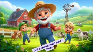 Old machdonald had a farm nursery rhymes kids songs and animated videos  kids poems [upl. by Salina]