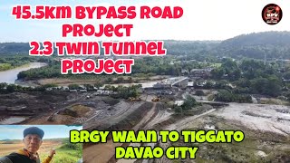 455km bypass road  23 km Twin tunnel road project north portal Davao city latest update [upl. by Izmar]