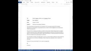 Memo Formatting [upl. by Nyvar]