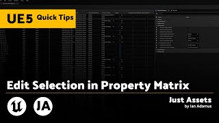 UE QuickTip  Edit Selection in Property Matrix  Adjust multiple assets at once [upl. by Nylesoj]