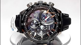 Casio Edifice EQB501XBL1A Bluetooth Solar powered watch video 2018 [upl. by Gnal]