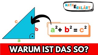 Wie kommt man auf den Satz des Pythagoras🤔 Mathe Erklärt 5 [upl. by Marcelia]