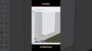 How to Create a Cornice in SketchUp sketchup shorts [upl. by Enotna678]